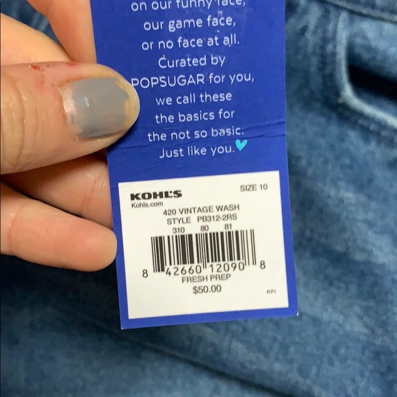 NWT Popsugar Flair Jean - Picture 5 of 6